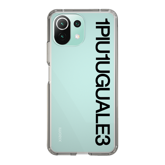 Slim Protection Case for Xiaomi Mi 11 Lite 5G［ 1PIU1UGUALE3 - Logo - Black ］