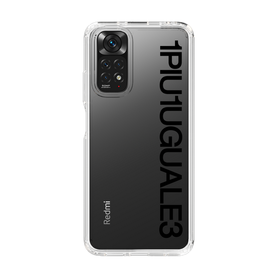 Slim Protection Case for Xiaomi Redmi Note 11［ 1PIU1UGUALE3 - Logo - Black ］