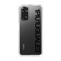 Slim Protection Case for Xiaomi Redmi Note 11［ 1PIU1UGUALE3 - Logo - Black ］