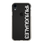 Slim Protection Case for Apple iPhone XR［ 1PIU1UGUALE3 - Logo - White ］