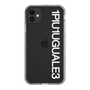 Slim Protection Case for Apple iPhone 11［ 1PIU1UGUALE3 - Logo - White ］