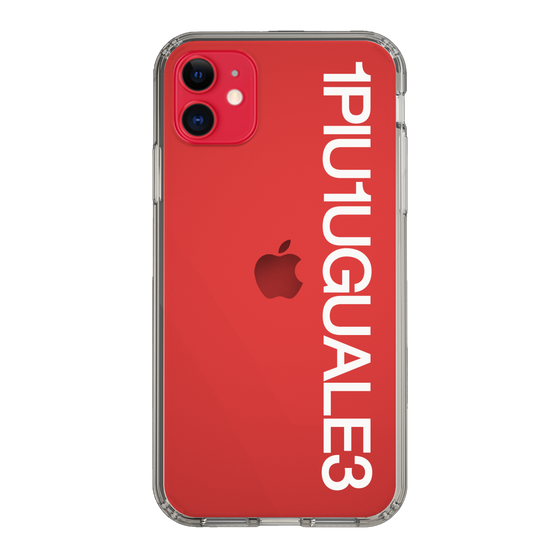 Slim Protection Case for Apple iPhone 11［ 1PIU1UGUALE3 - Logo - White ］