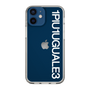 Slim Protection Case for Apple iPhone 12 mini［ 1PIU1UGUALE3 - Logo - White ］