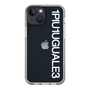 Slim Protection Case for Apple iPhone 13 mini［ 1PIU1UGUALE3 - Logo - White ］