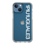 Slim Protection Case for Apple iPhone 13 mini［ 1PIU1UGUALE3 - Logo - White ］