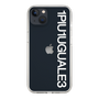 Slim Protection Case for Apple iPhone 13［ 1PIU1UGUALE3 - Logo - White ］