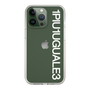 Slim Protection Case for Apple iPhone 13 Pro［ 1PIU1UGUALE3 - Logo - White ］