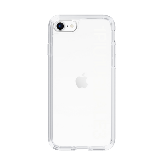 Slim Protection Case for Apple iPhone SE 2nd Generation［ 1PIU1UGUALE3 - Logo - White ］
