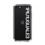 Slim Protection Case for Apple iPhone SE 2nd Generation［ 1PIU1UGUALE3 - Logo - White ］