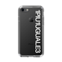 Slim Protection Case for Apple iPhone 8［ 1PIU1UGUALE3 - Logo - White ］