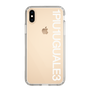 Slim Protection Case for Apple iPhone XS［ 1PIU1UGUALE3 - Logo - White ］