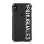 Slim Protection Case for Apple iPhone XS［ 1PIU1UGUALE3 - Logo - White ］