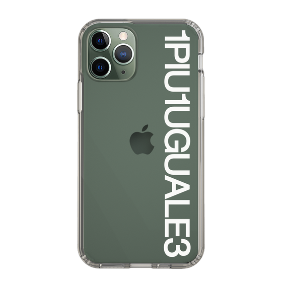 Slim Protection Case for Apple iPhone 11 Pro［ 1PIU1UGUALE3 - Logo - White ］