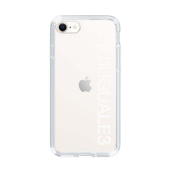 Slim Protection Case for Apple iPhone SE 3rd Generation［ 1PIU1UGUALE3 - Logo - White ］