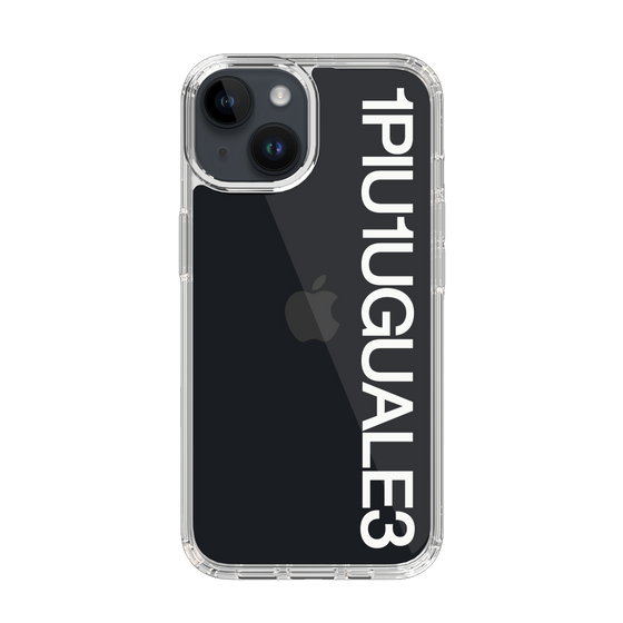 Slim Protection Case for Apple iPhone 14［ 1PIU1UGUALE3 - Logo - White ］