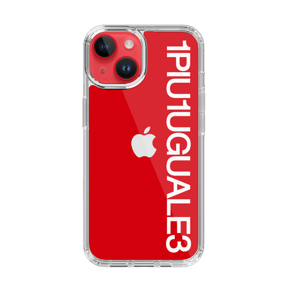Slim Protection Case for Apple iPhone 14［ 1PIU1UGUALE3 - Logo - White ］