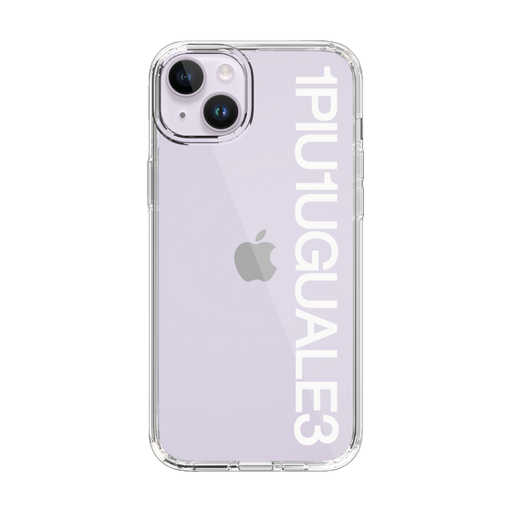 Slim Protection Case for Apple iPhone 14 Plus［ 1PIU1UGUALE3 - Logo - White ］