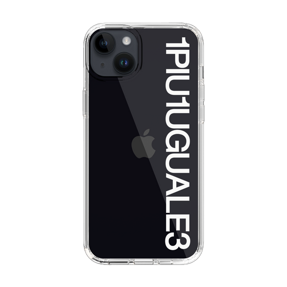 Slim Protection Case for Apple iPhone 14 Plus［ 1PIU1UGUALE3 - Logo - White ］