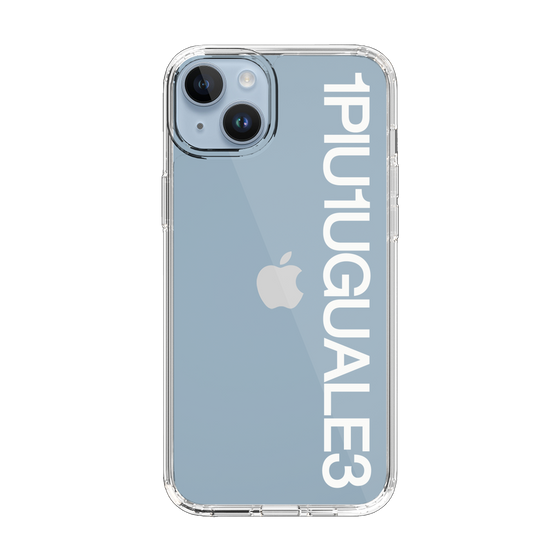 Slim Protection Case for Apple iPhone 14 Plus［ 1PIU1UGUALE3 - Logo - White ］