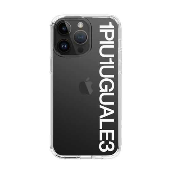 Slim Protection Case for Apple iPhone 14 Pro Max［ 1PIU1UGUALE3 - Logo - White ］