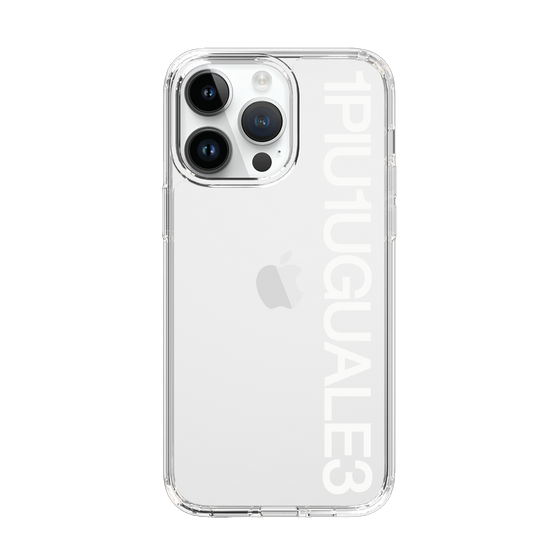 Slim Protection Case for Apple iPhone 14 Pro Max［ 1PIU1UGUALE3 - Logo - White ］