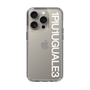 Slim Protection Case for Apple iPhone 15 Pro［ 1PIU1UGUALE3 - Logo - White ］
