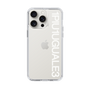 Slim Protection Case for Apple iPhone 15 Pro Max［ 1PIU1UGUALE3 - Logo - White ］