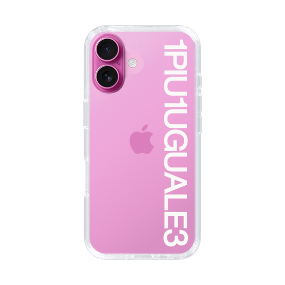 Slim Protection Case for Apple iPhone 16［ 1PIU1UGUALE3 - Logo - White ］