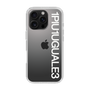 Slim Protection Case for Apple iPhone 16 Pro［ 1PIU1UGUALE3 - Logo - White ］