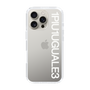 Slim Protection Case for Apple iPhone 16 Pro［ 1PIU1UGUALE3 - Logo - White ］