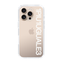 Slim Protection Case for Apple iPhone 16 Pro［ 1PIU1UGUALE3 - Logo - White ］