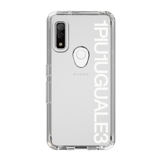 Slim Protection Case for FCNT arrows We［ 1PIU1UGUALE3 - Logo - White ］
