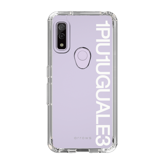 Slim Protection Case for FCNT arrows We［ 1PIU1UGUALE3 - Logo - White ］