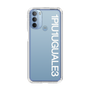 Slim Protection Case for Motorola moto g31［ 1PIU1UGUALE3 - Logo - White ］