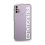 Slim Protection Case for Motorola moto g30［ 1PIU1UGUALE3 - Logo - White ］