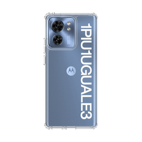 Slim Protection Case［ 1PIU1UGUALE3 - Logo - White ］