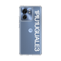 Slim Protection Case［ 1PIU1UGUALE3 - Logo - White ］