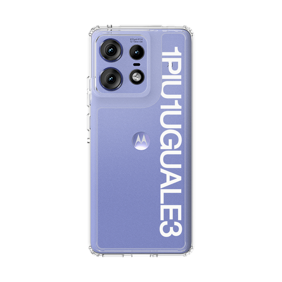 Slim Protection Case［ 1PIU1UGUALE3 - Logo - White ］