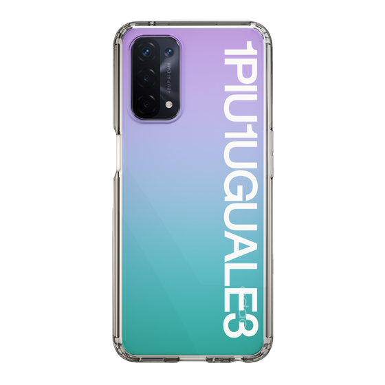 Slim Protection Case for OPPO A54 5G［ 1PIU1UGUALE3 - Logo - White ］