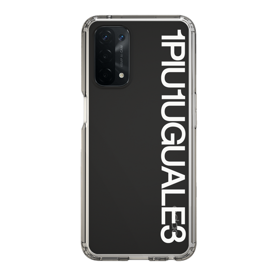Slim Protection Case for OPPO A54 5G［ 1PIU1UGUALE3 - Logo - White ］
