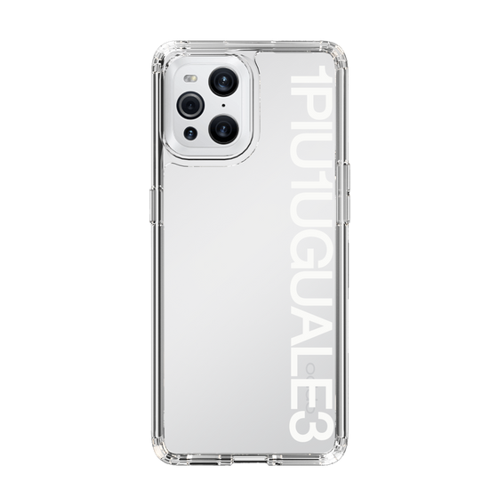Slim Protection Case for OPPO Find X3 Pro［ 1PIU1UGUALE3 - Logo - White ］