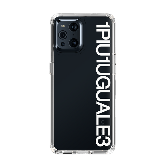 Slim Protection Case for OPPO Find X3 Pro［ 1PIU1UGUALE3 - Logo - White ］