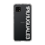 Slim Protection Case for SHARP AQUOS sense5G［ 1PIU1UGUALE3 - Logo - White ］