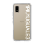 Slim Protection Case for SHARP AQUOS wish2［ 1PIU1UGUALE3 - Logo - White ］