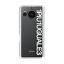Slim Protection Case for SHARP AQUOS sense7［ 1PIU1UGUALE3 - Logo - White ］