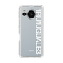 Slim Protection Case for SHARP AQUOS sense7［ 1PIU1UGUALE3 - Logo - White ］