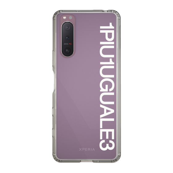 Slim Protection Case for SONY Xperia 5 II［ 1PIU1UGUALE3 - Logo - White ］