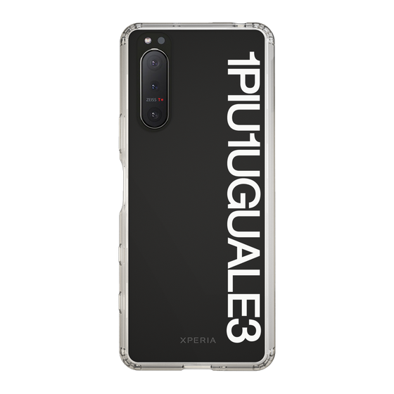 Slim Protection Case for SONY Xperia 5 II［ 1PIU1UGUALE3 - Logo - White ］
