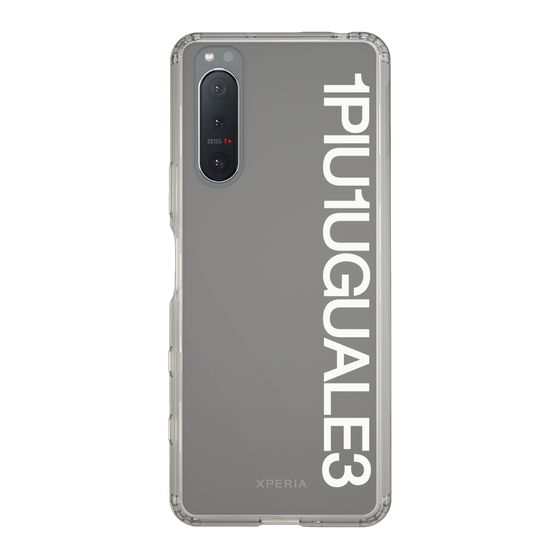 Slim Protection Case for SONY Xperia 5 II［ 1PIU1UGUALE3 - Logo - White ］