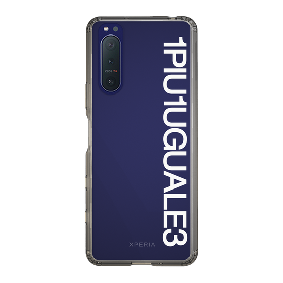 Slim Protection Case for SONY Xperia 5 II［ 1PIU1UGUALE3 - Logo - White ］